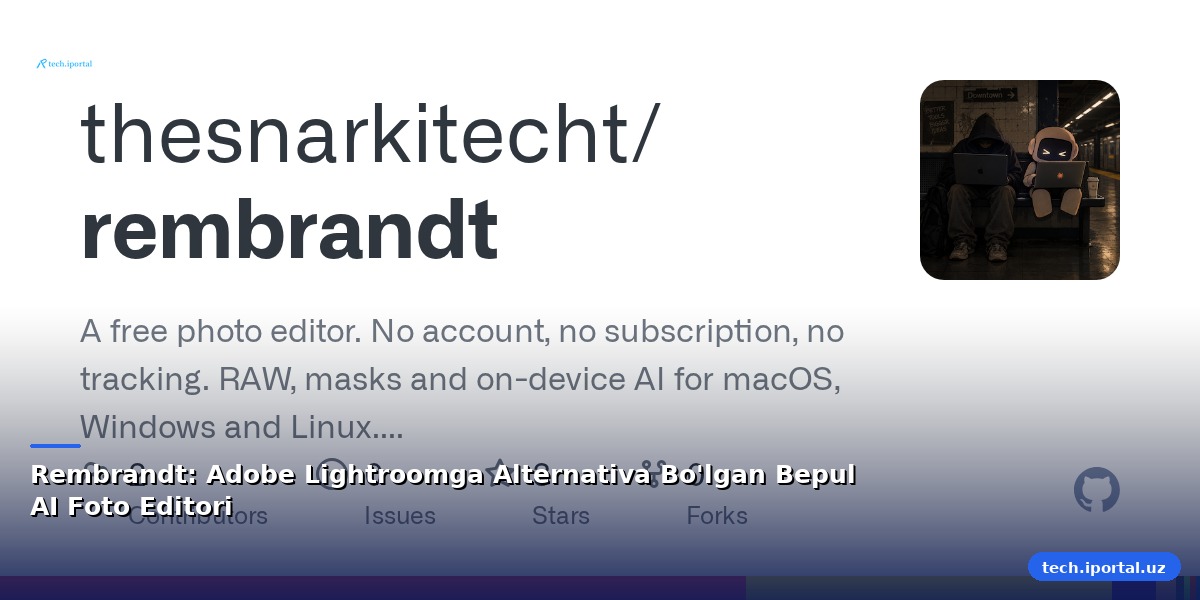 Rembrandt: Adobe Lightroomga Alternativa Bo'lgan Bepul AI Foto Editori