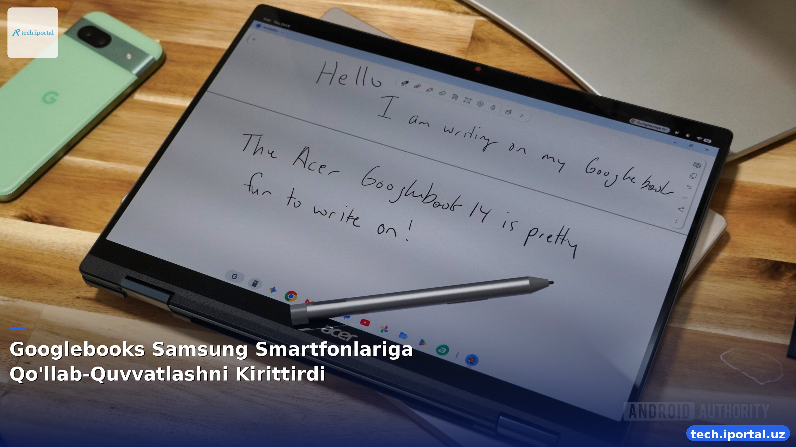 Googlebooks Samsung Smartfonlariga Qo'llab-Quvvatlashni Kirittirdi