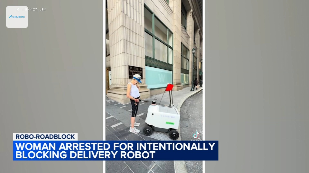 Woman arrested after blocking delivery robot in Philly confrontation