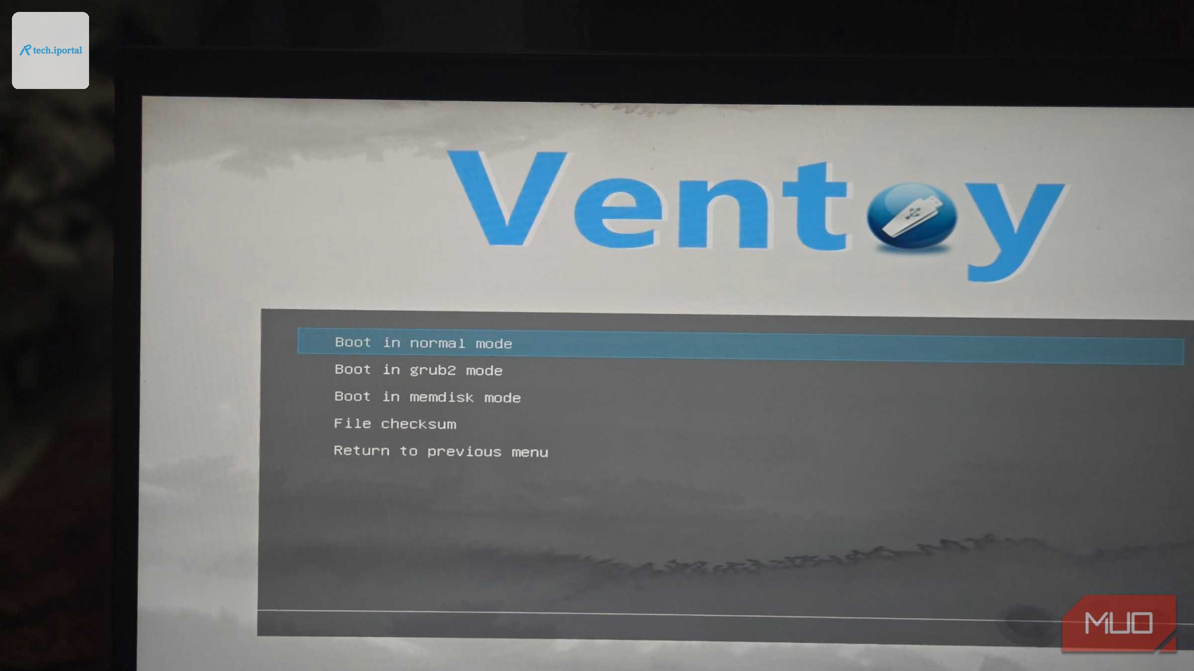 Ventoy boot menu (2)