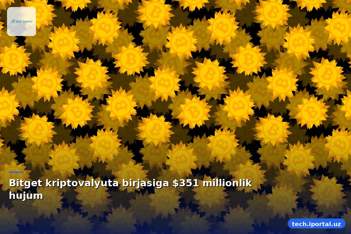 Bitget kriptovalyuta birjasiga $351 millionlik hujum