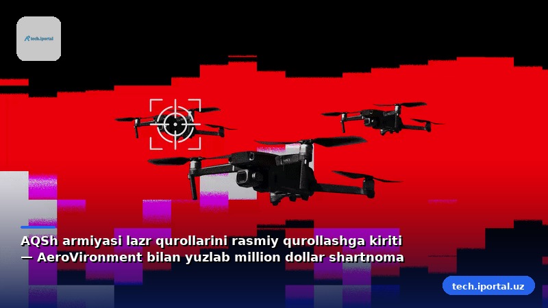 AQSh armiyasi lazr qurollarini rasmiy qurollashga kiriti — AeroVironment bilan yuzlab million dollar shartnoma