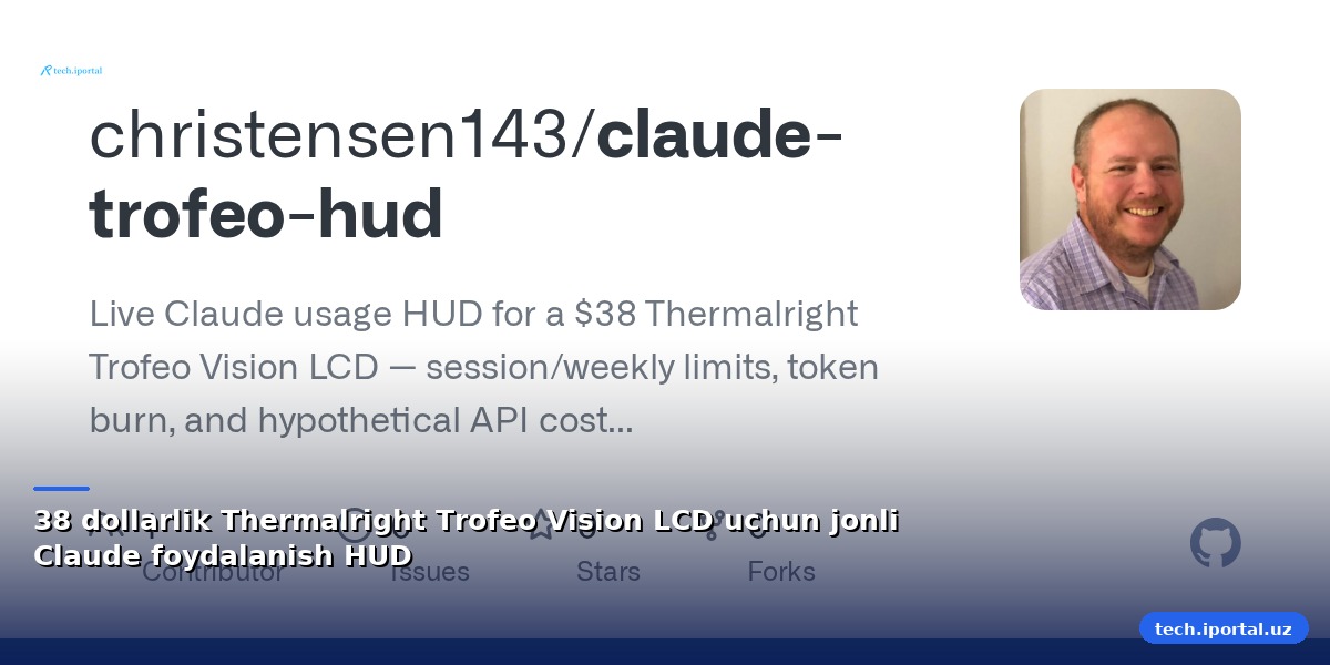 38 dollarlik Thermalright Trofeo Vision LCD uchun jonli Claude foydalanish HUD