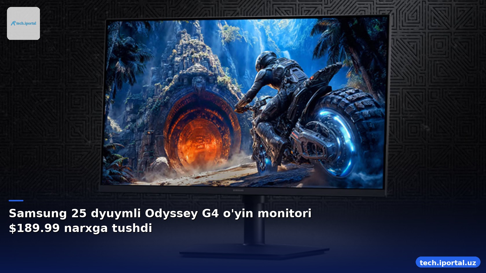 Samsung 25 dyuymli Odyssey G4 o'yin monitori $189.99 narxga tushdi