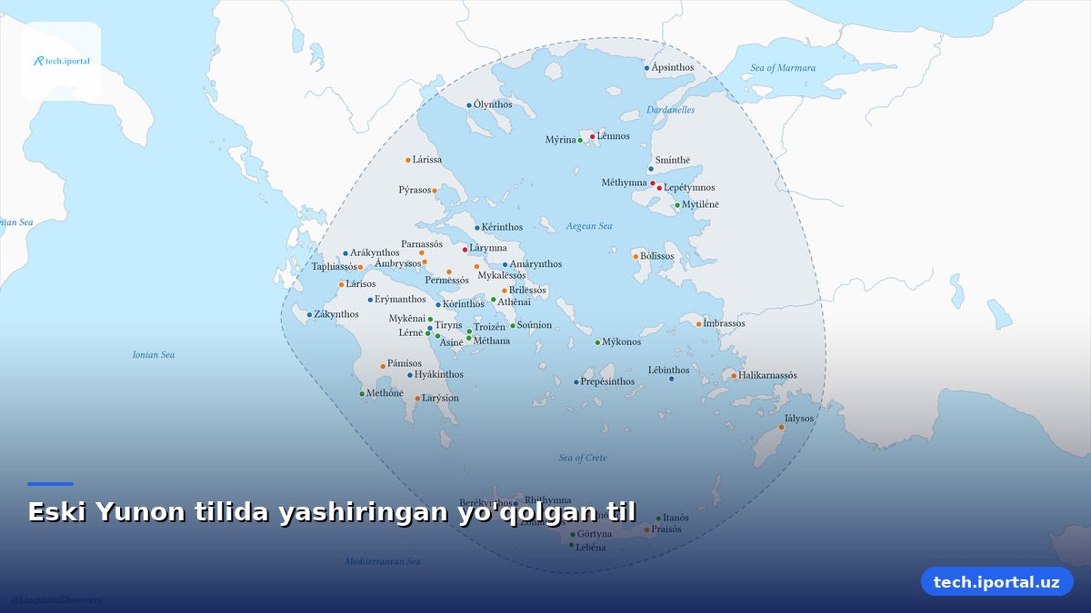 Eski Yunon tilida yashiringan yo'qolgan til