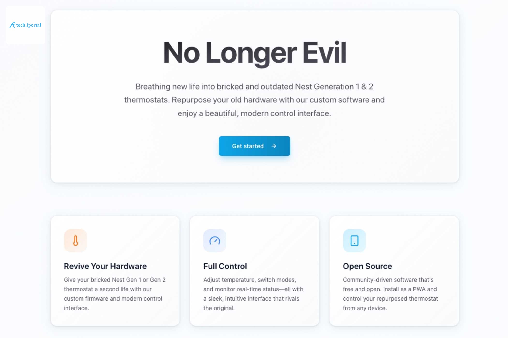 The open-source Nest Learning Thermostat project's website.