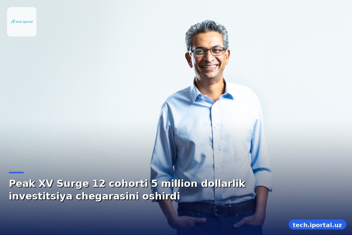 Peak XV Surge 12 cohorti 5 million dollarlik investitsiya chegarasini oshirdi
