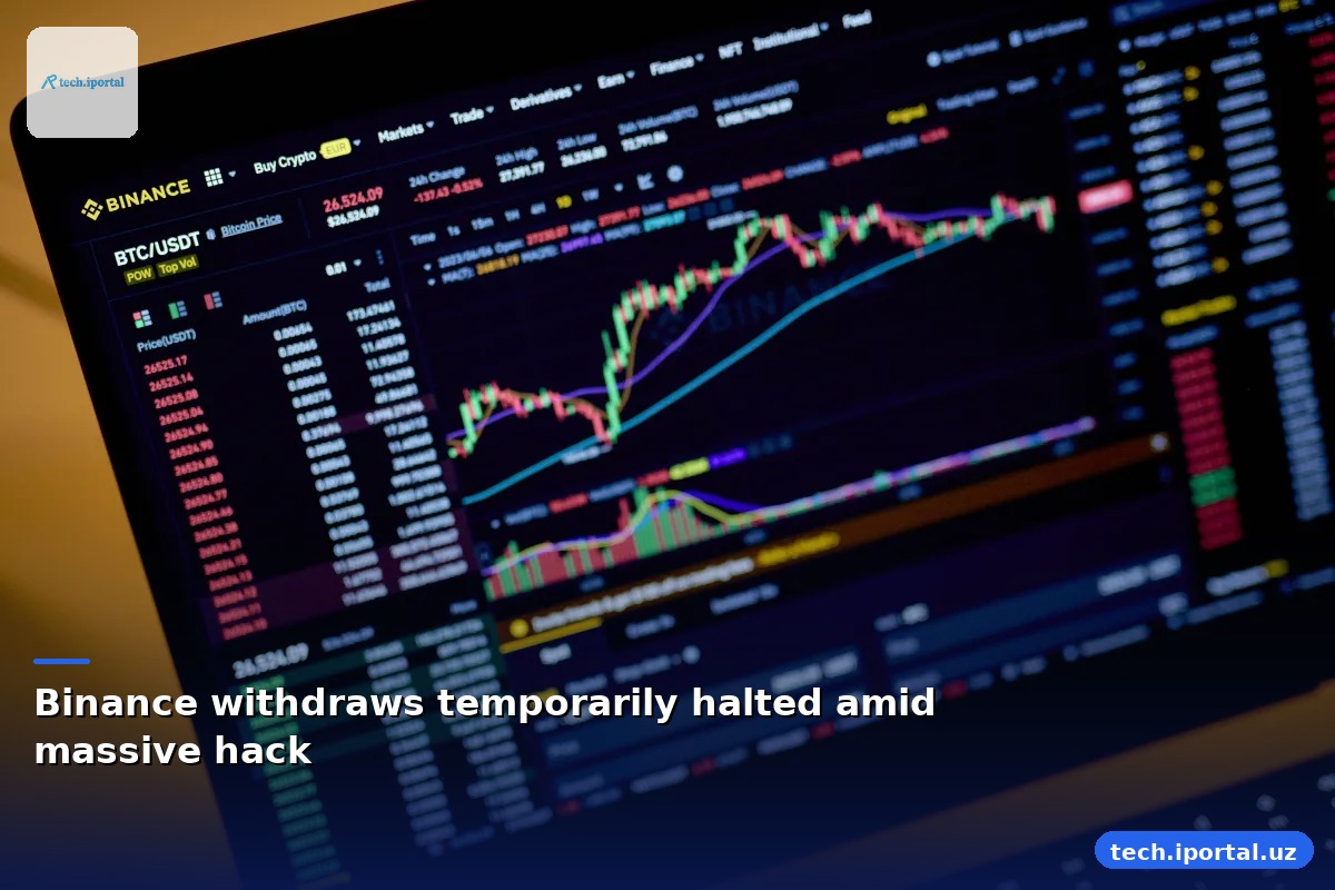 Binance withdraws temporarily halted amid massive hack
