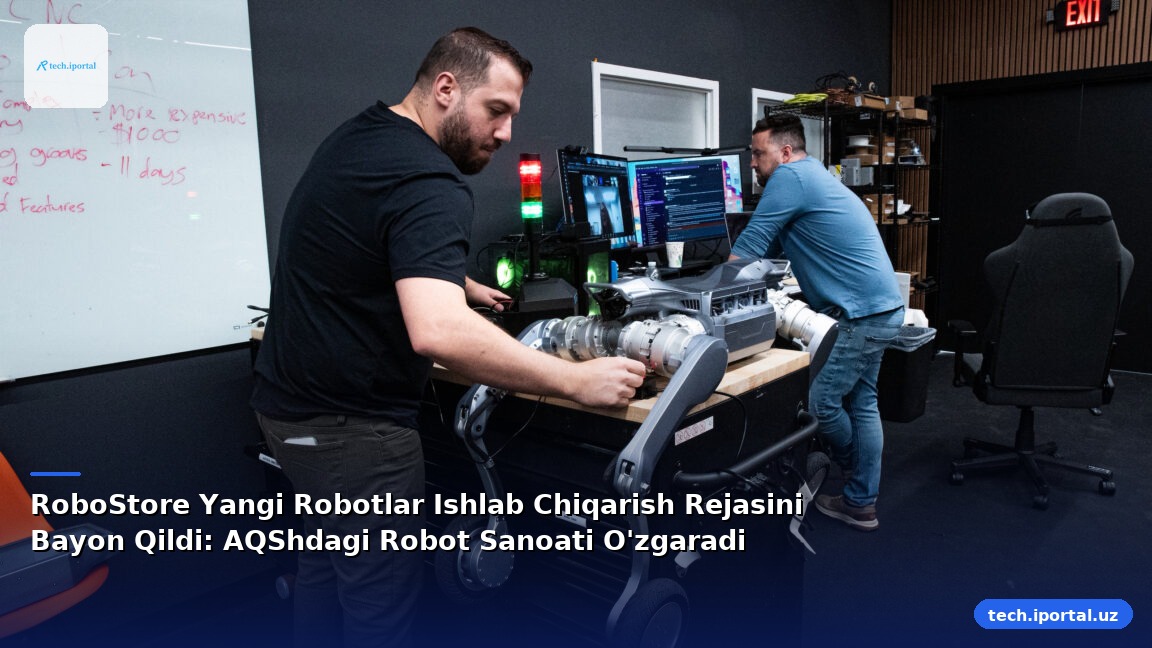 RoboStore Yangi Robotlar Ishlab Chiqarish Rejasini Bayon Qildi: AQShdagi Robot Sanoati O'zgaradi