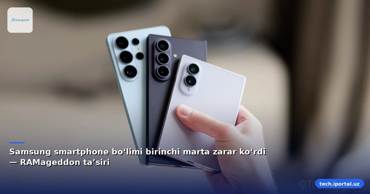 Samsung smartphone bo‘limi birinchi marta zarar ko‘rdi — RAMageddon ta’siri