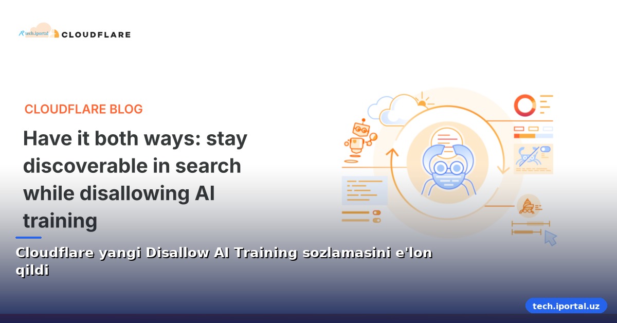 Cloudflare yangi Disallow AI Training sozlamasini e'lon qildi
