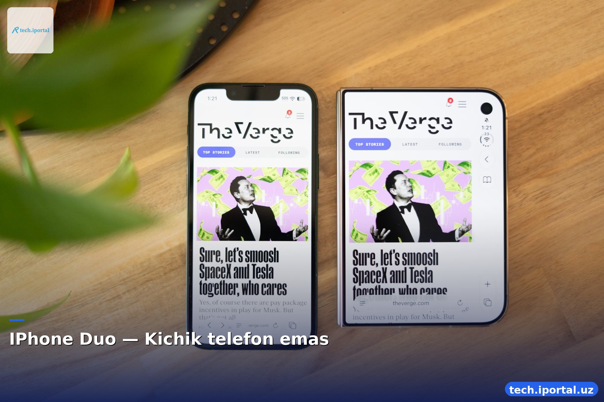 IPhone Duo — Kichik telefon emas