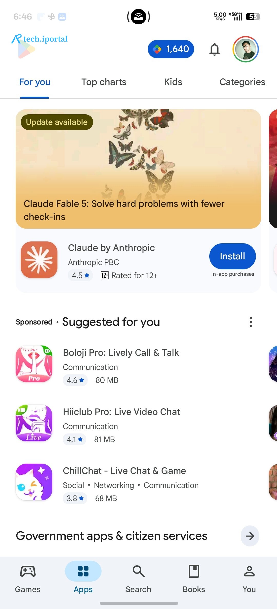 Google Play Store old UI