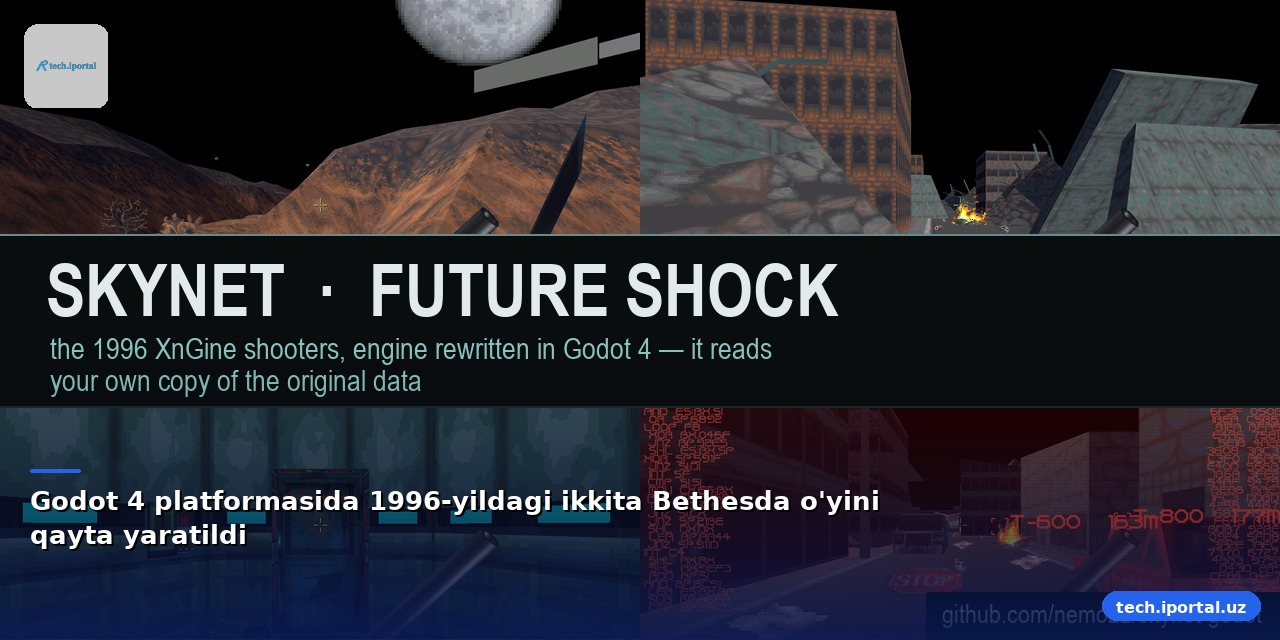 Godot 4 platformasida 1996-yildagi ikkita Bethesda o'yini qayta yaratildi