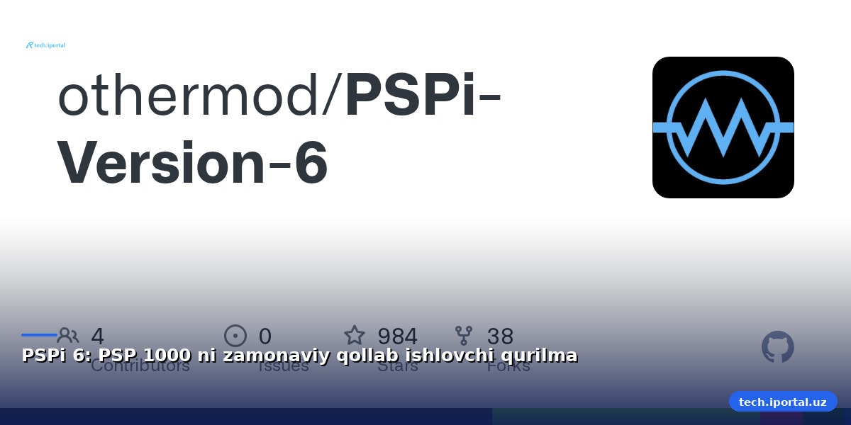 PSPi 6: PSP 1000 ni zamonaviy qollab ishlovchi qurilma