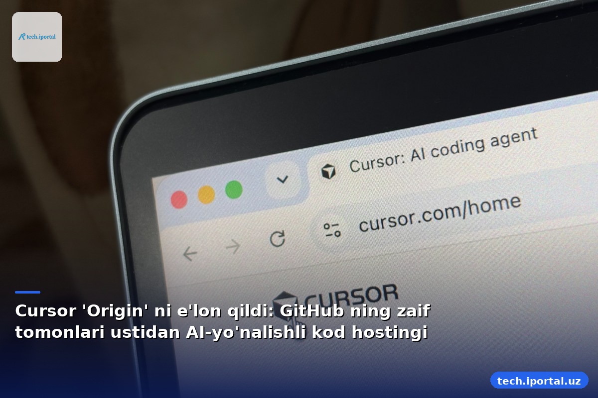 Cursor 'Origin' ni e'lon qildi: GitHub ning zaif tomonlari ustidan AI-yo'nalishli kod hostingi
