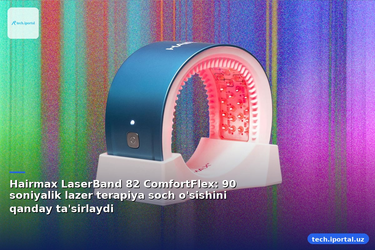 Hairmax LaserBand 82 ComfortFlex: 90 soniyalik lazer terapiya soch o'sishini qanday ta'sirlaydi
