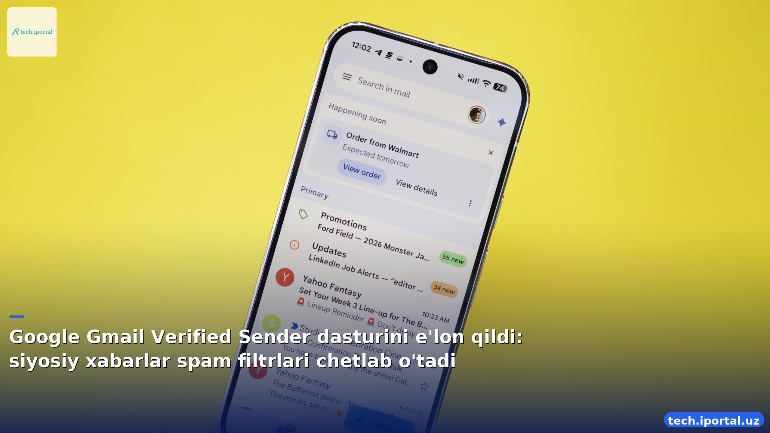 Google Gmail Verified Sender dasturini e'lon qildi: siyosiy xabarlar spam filtrlari chetlab o'tadi