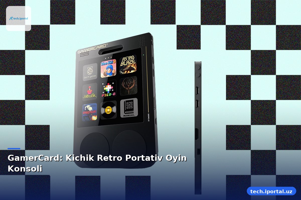 GamerCard: Kichik Retro Portativ Oyin Konsoli