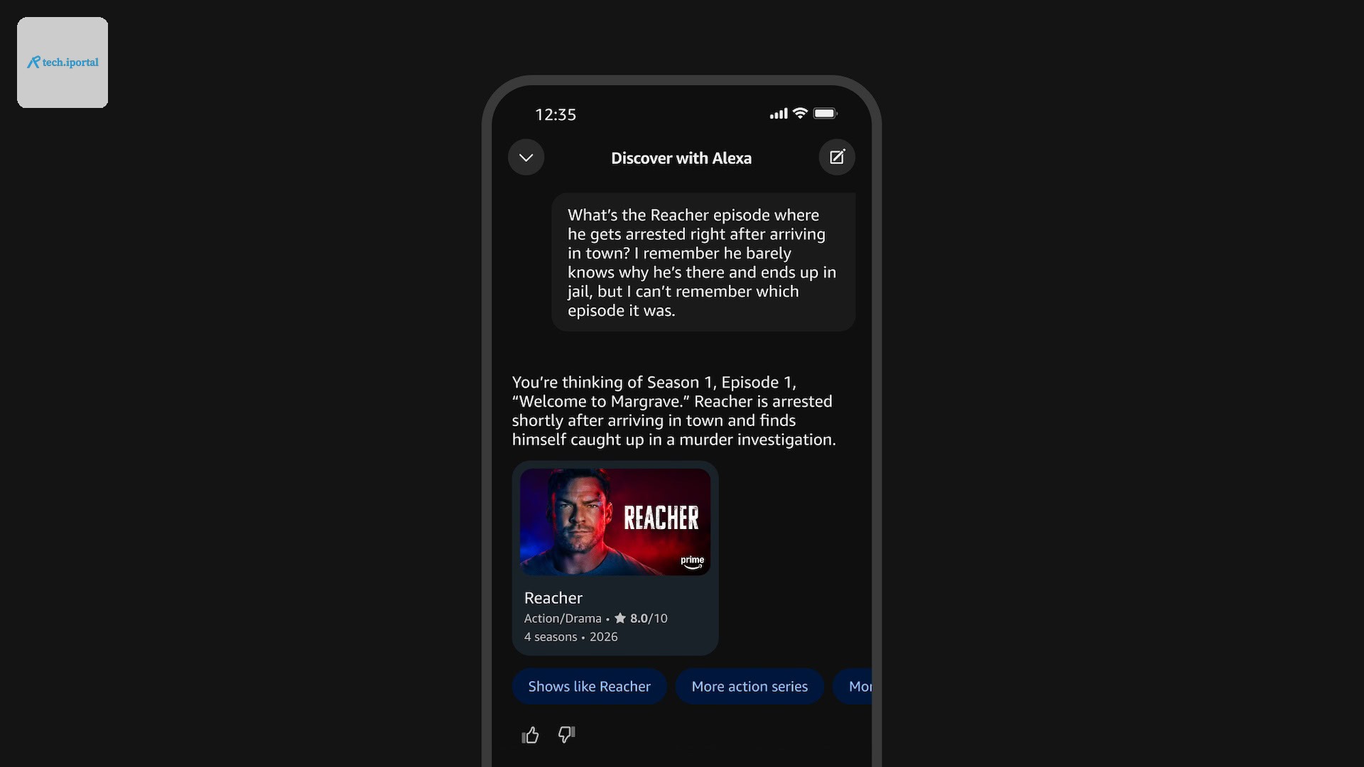 Fire TV Mobile App Q&amp;A (Reacher) 2000x1125