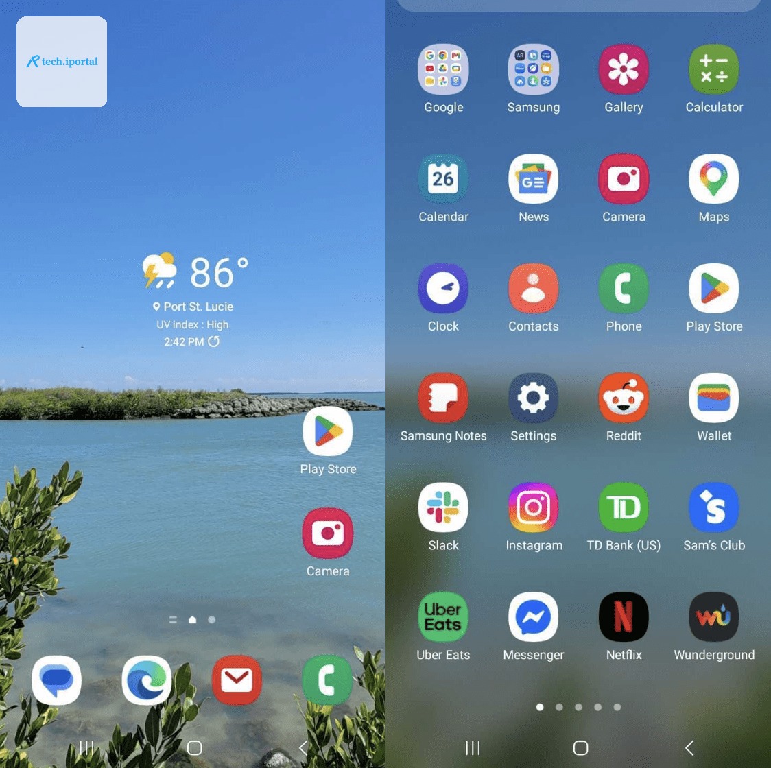 Emma Roth’s home screen and app drawer.