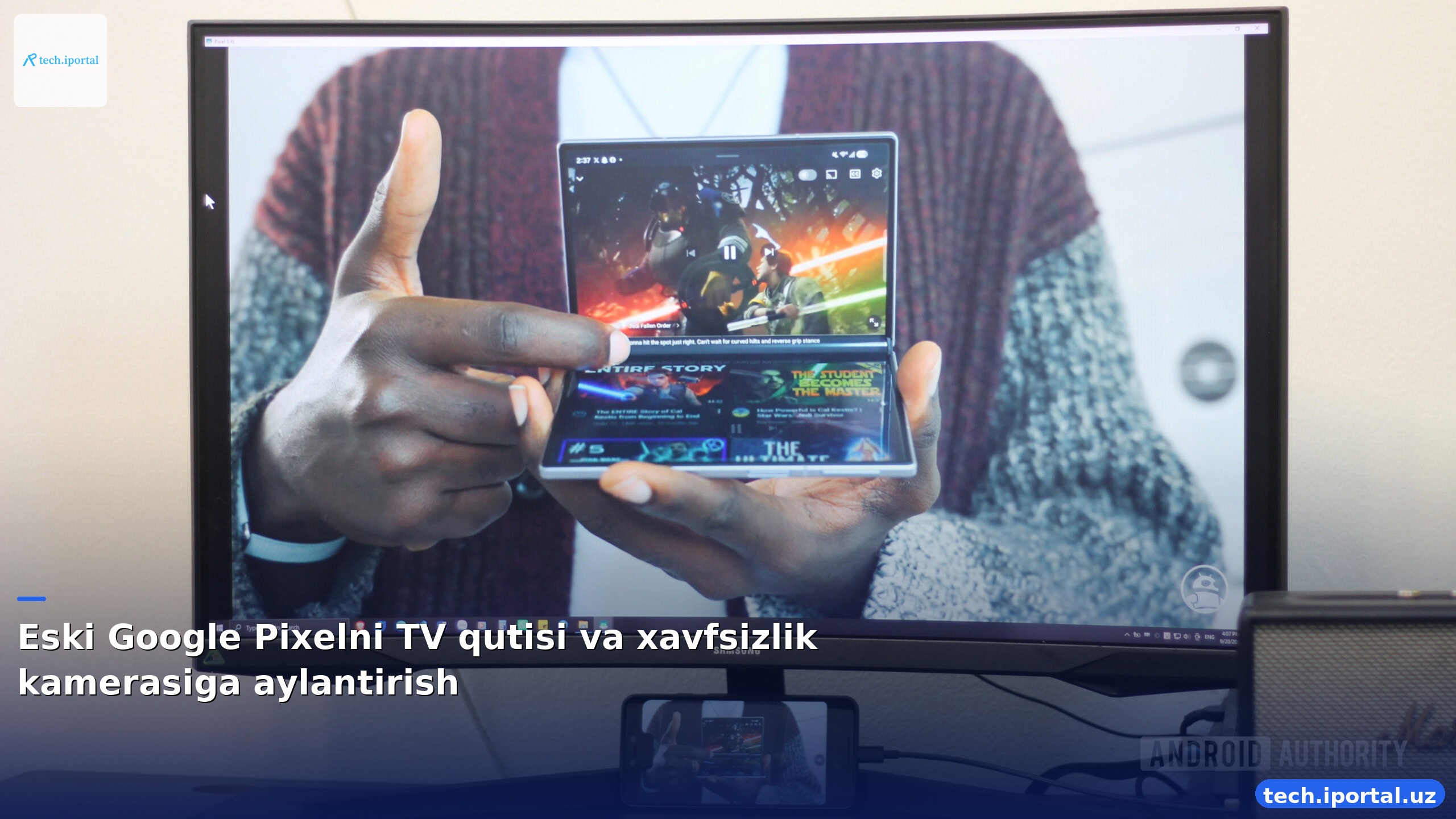 Eski Google Pixelni TV qutisi va xavfsizlik kamerasiga aylantirish