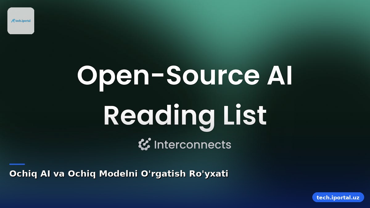 Ochiq AI va Ochiq Modelni O'rgatish Ro'yxati