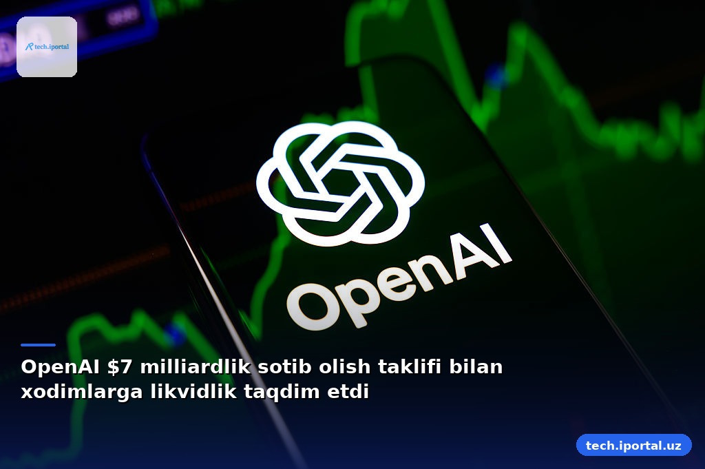 OpenAI $7 milliardlik sotib olish taklifi bilan xodimlarga likvidlik taqdim etdi