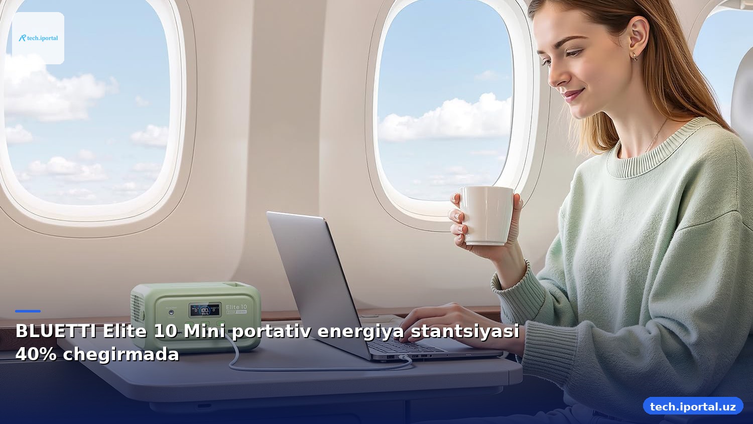 BLUETTI Elite 10 Mini portativ energiya stantsiyasi 40% chegirmada