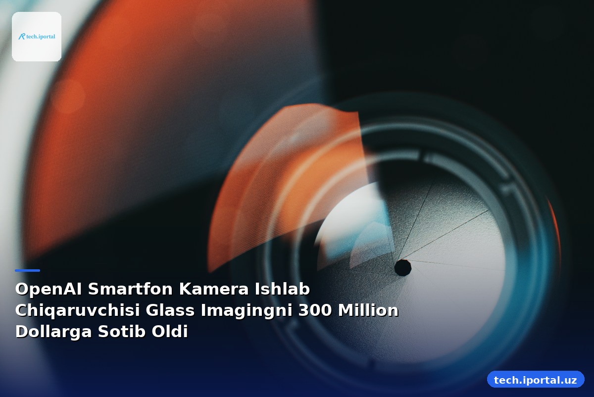 OpenAI Smartfon Kamera Ishlab Chiqaruvchisi Glass Imagingni 300 Million Dollarga Sotib Oldi