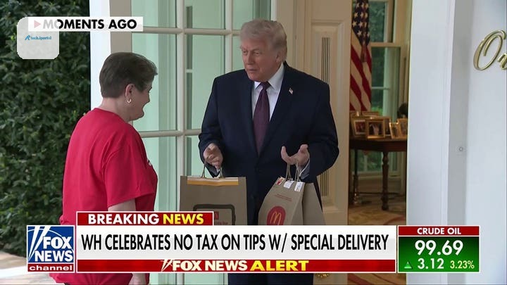 DoorDasher who delivered to Trump at White House details impact of ‘No Tax on Tips’