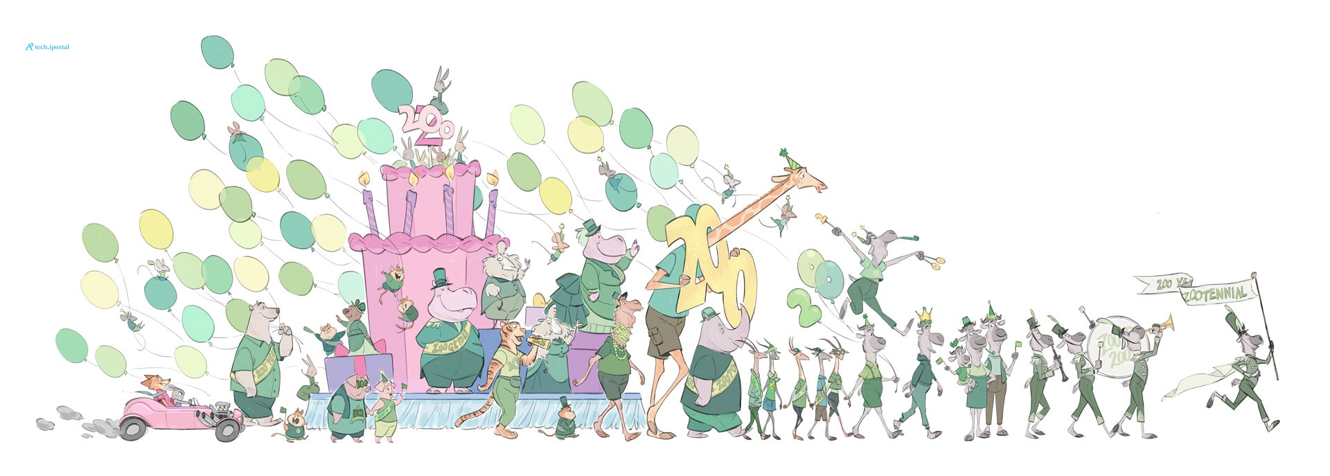 Zootopia 2 parade visual development