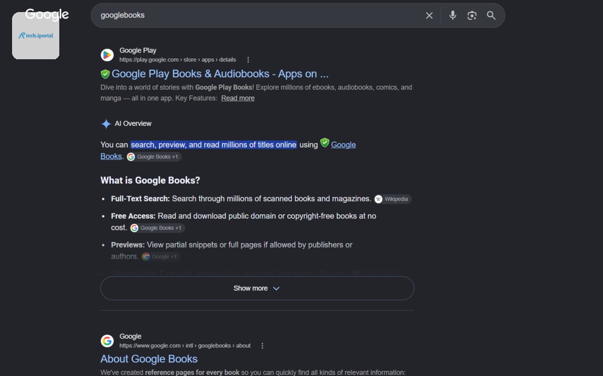 Google Search for Googlebooks 2