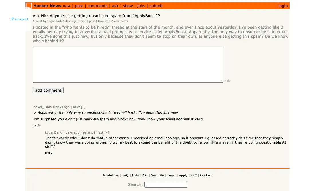Ask HN: Anyone else getting unsolicited spam from ApplyBoost?