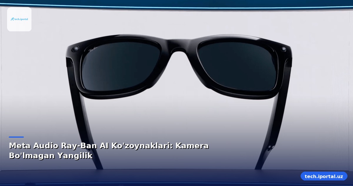 Meta Audio Ray-Ban AI Ko'zoynaklari: Kamera Bo'lmagan Yangilik