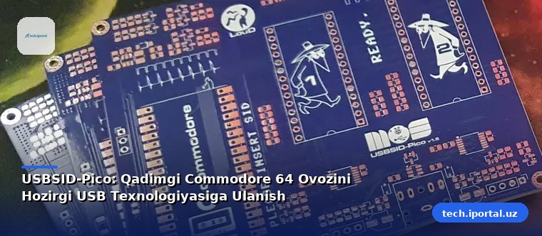 USBSID-Pico: Qadimgi Commodore 64 Ovozini Hozirgi USB Texnologiyasiga Ulanish