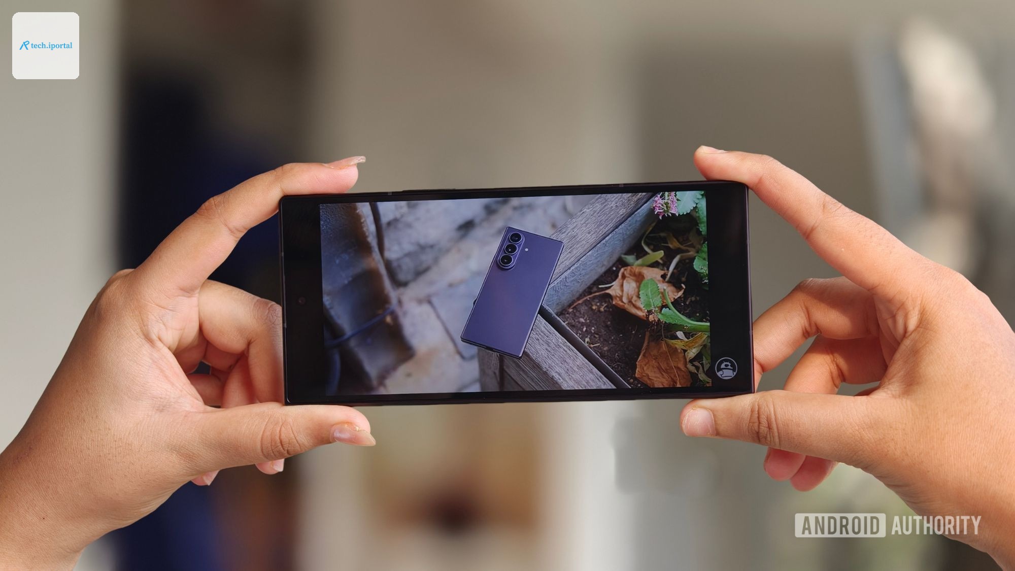 Watching a YouTube video on Galaxy Z Fold 8 Ultra's cover display