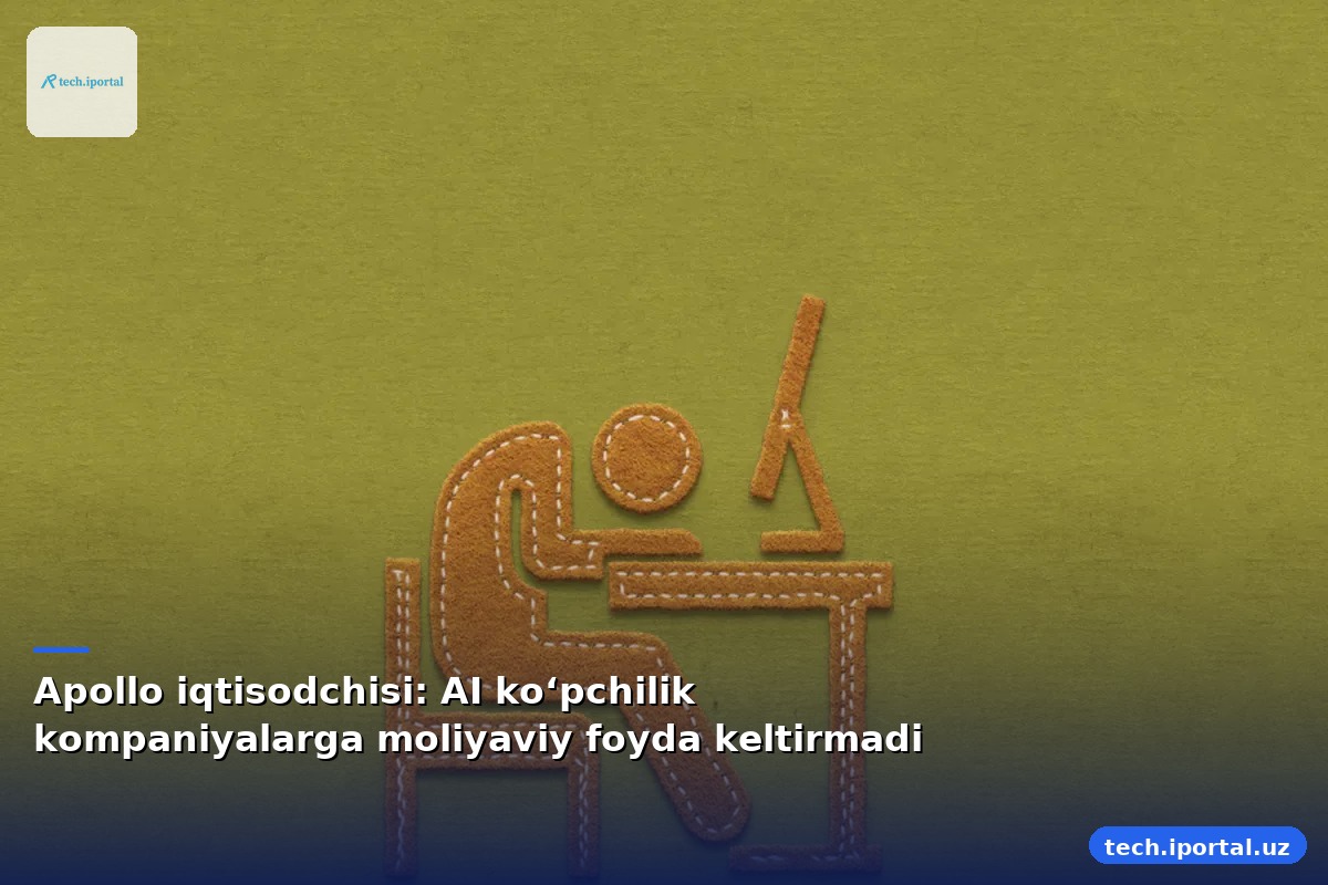Apollo iqtisodchisi: AI ko‘pchilik kompaniyalarga moliyaviy foyda keltirmadi