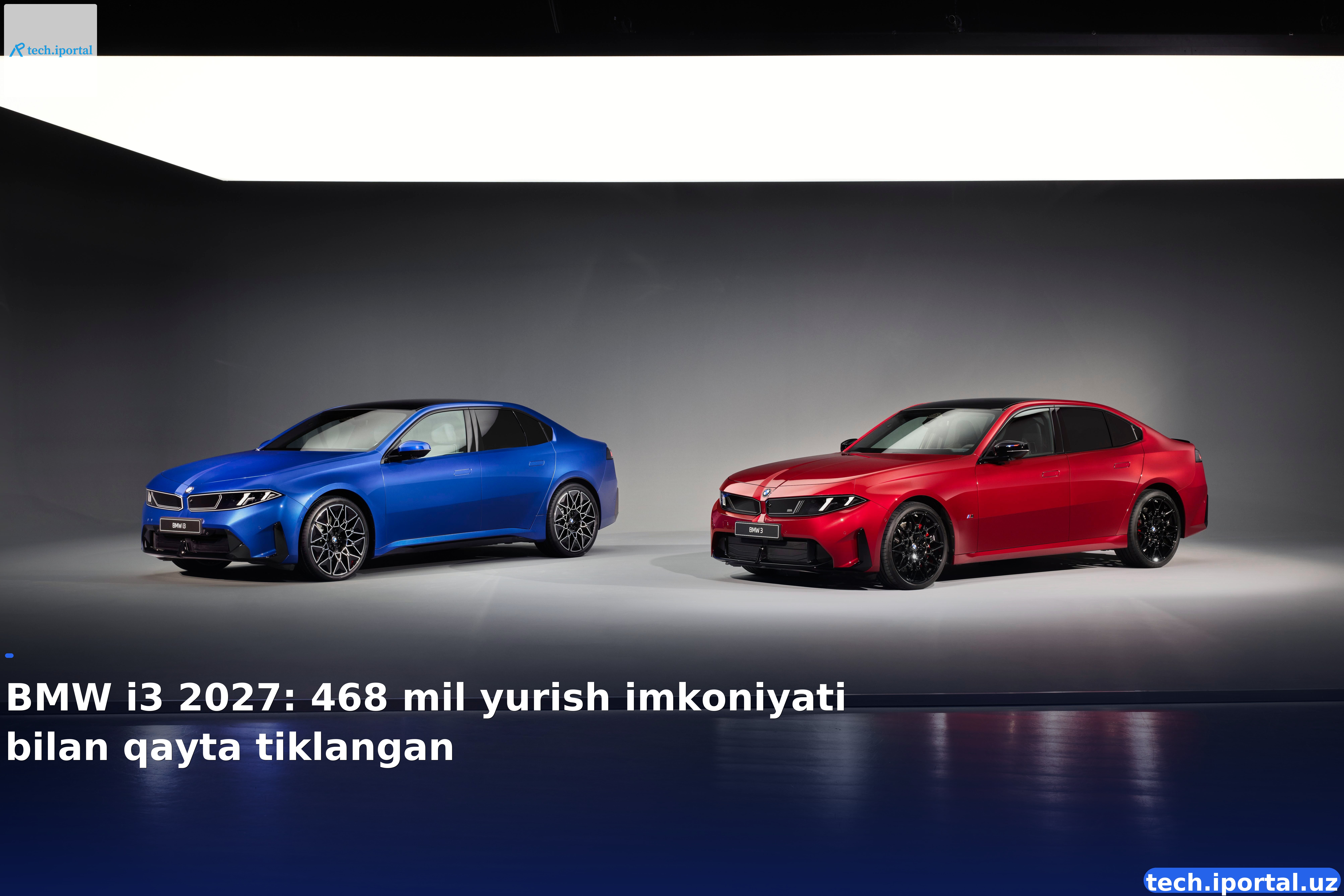 BMW i3 2027: 468 mil yurish imkoniyati bilan qayta tiklangan