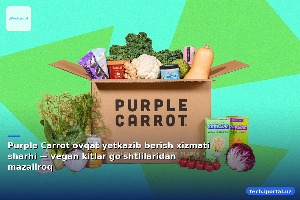 Purple Carrot ovqat yetkazib berish xizmati sharhi — vegan kitlar go'shtlilaridan mazaliroq