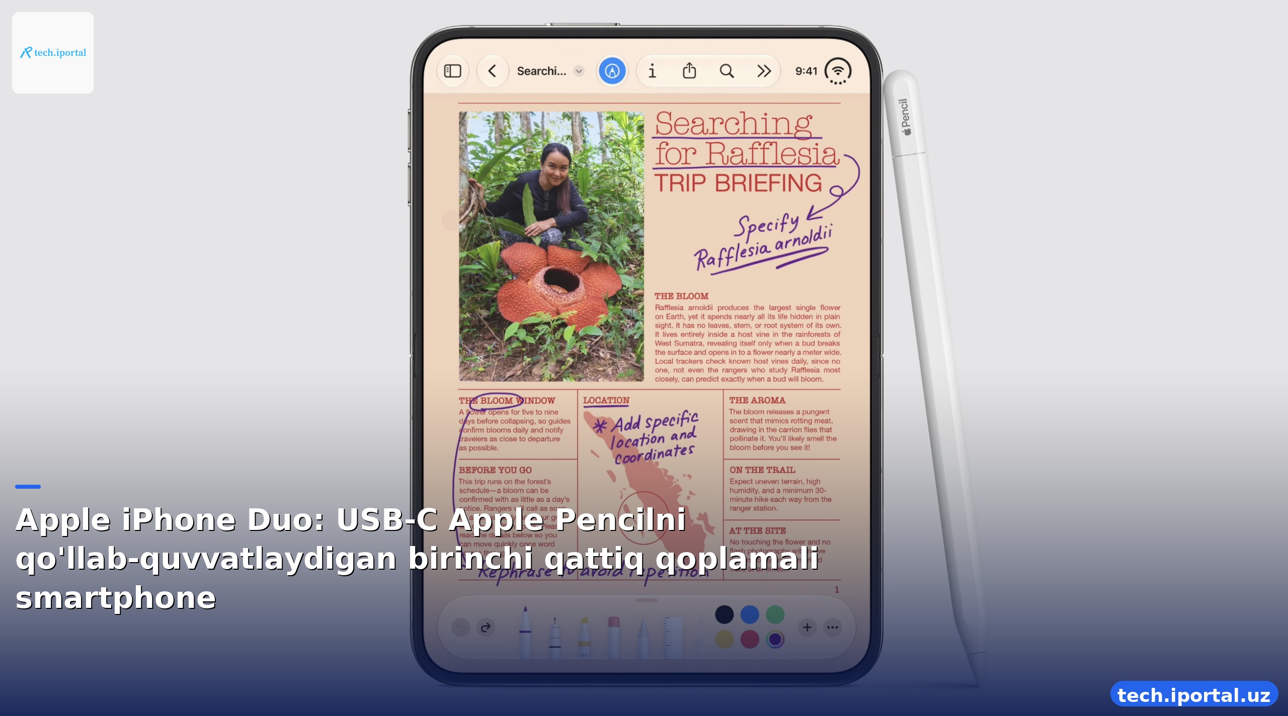 Apple iPhone Duo: USB-C Apple Pencilni qo'llab-quvvatlaydigan birinchi qattiq qoplamali smartphone