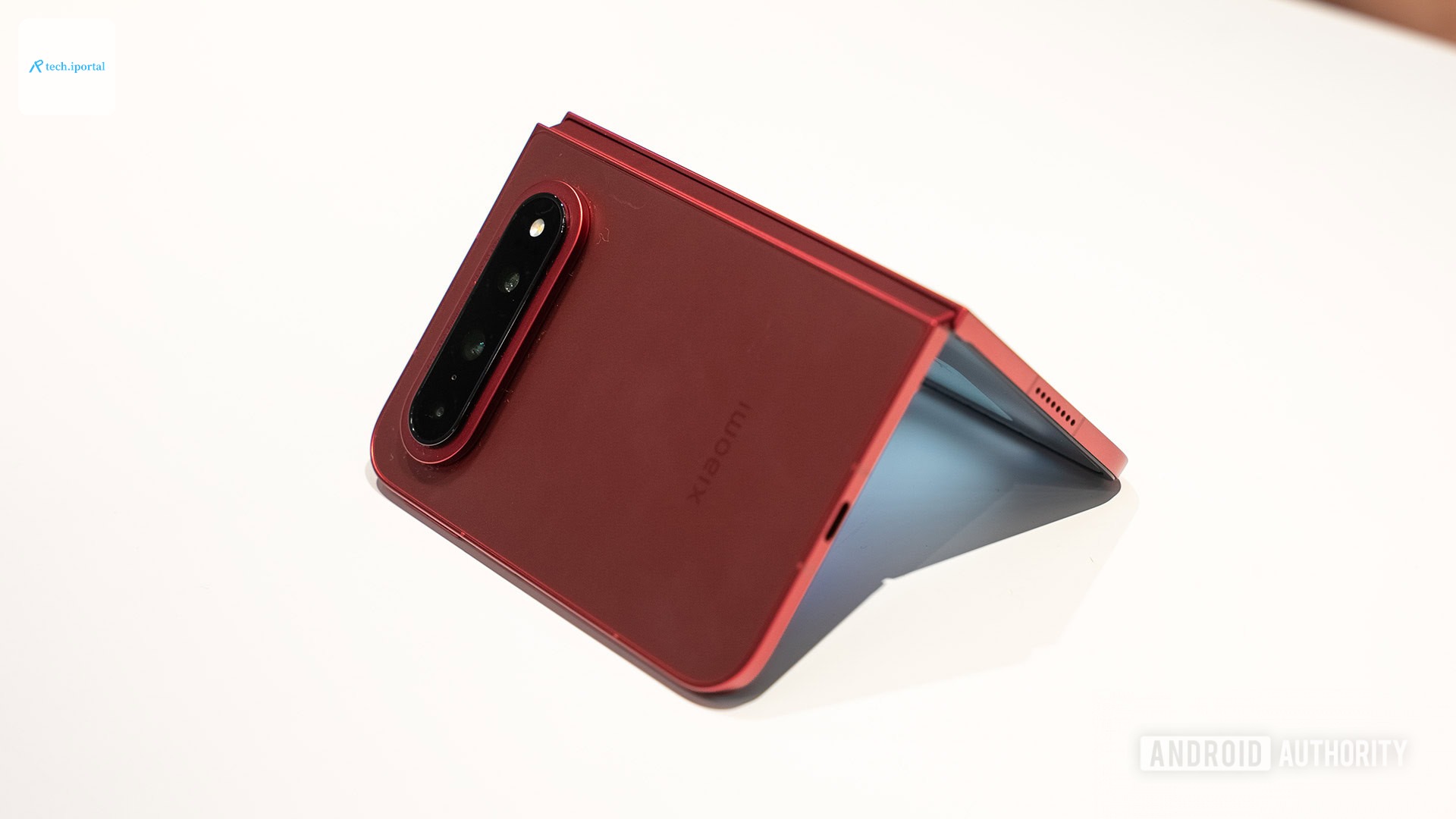 Xiaomi 18 Fold stood on side