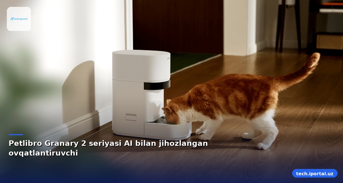 Petlibro Granary 2 seriyasi AI bilan jihozlangan ovqatlantiruvchi