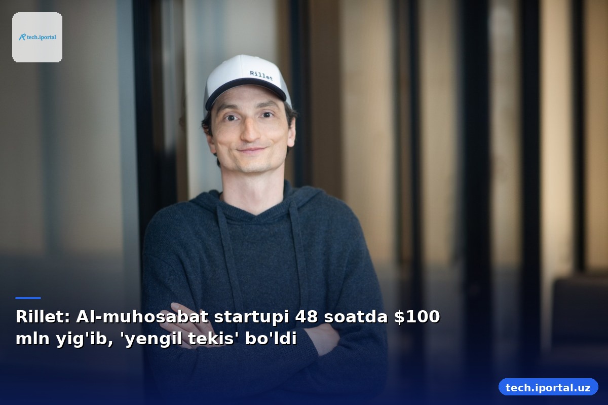 Rillet: AI-muhosabat startupi 48 soatda $100 mln yig'ib, 'yengil tekis' bo'ldi