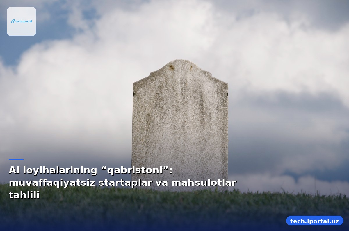AI loyihalarining “qabristoni”: muvaffaqiyatsiz startaplar va mahsulotlar tahlili