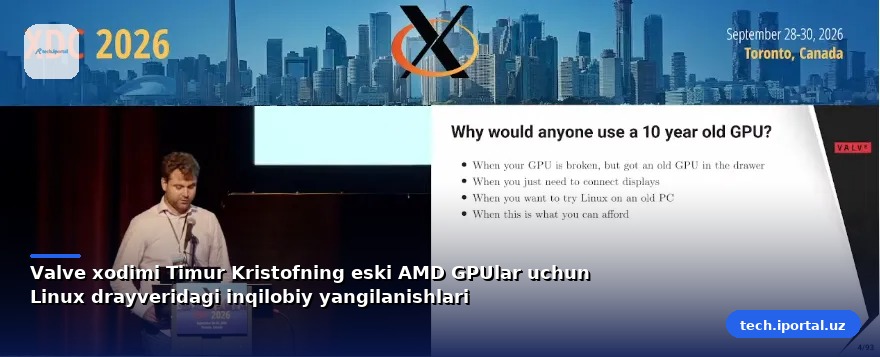 Valve xodimi Timur Kristofning eski AMD GPUlar uchun Linux drayveridagi inqilobiy yangilanishlari