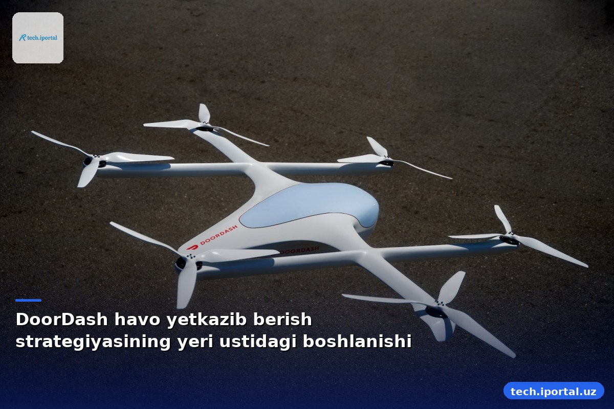 DoorDash havo yetkazib berish strategiyasining yeri ustidagi boshlanishi