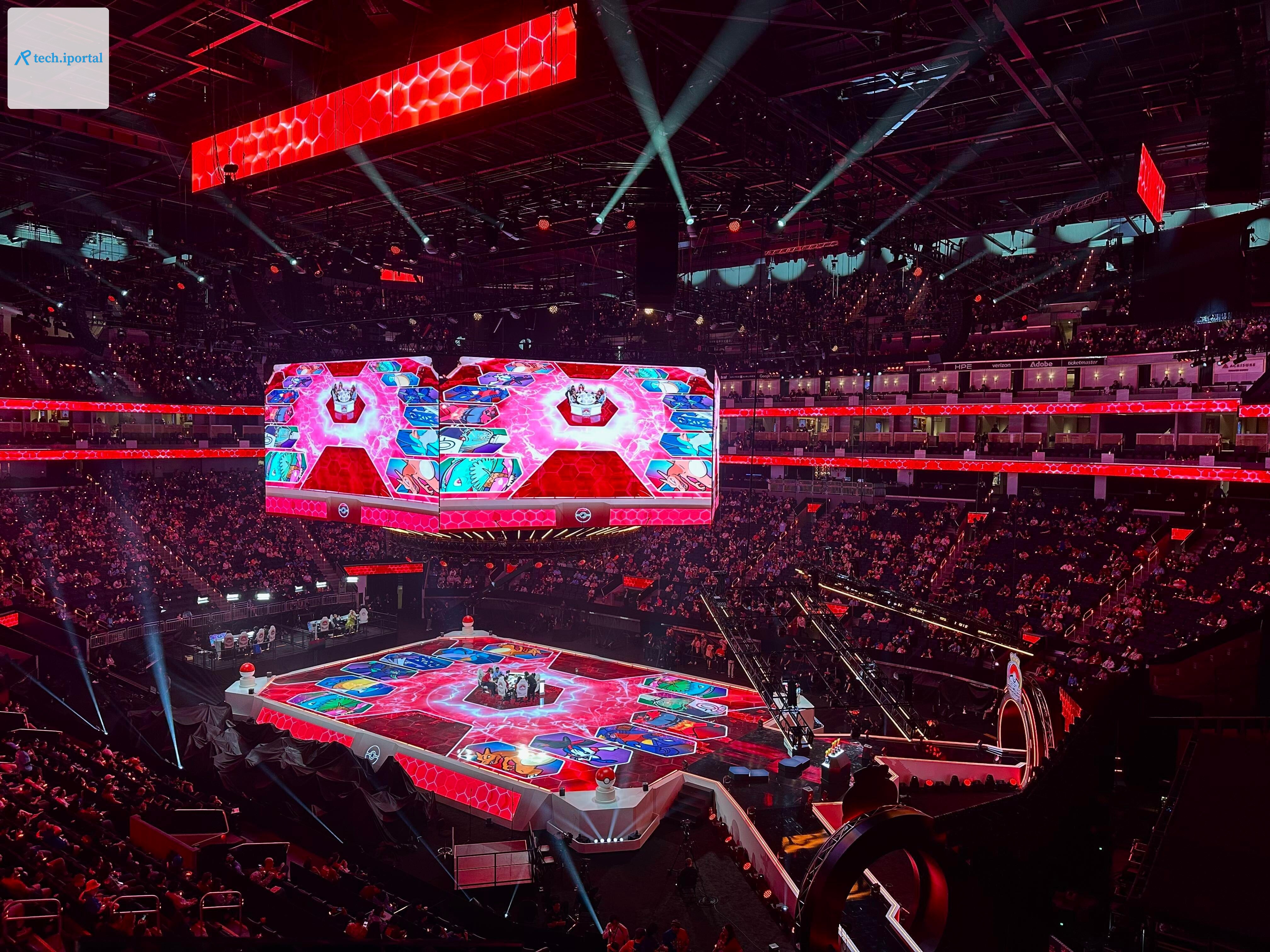 <em>Thousands of people attended the VGC finals at the Chase Center in San Francisco. A spectator view of the matches was on the jumbotron.</em>