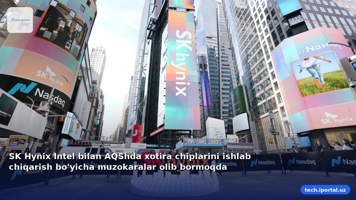 SK Hynix Intel bilan AQShda xotira chiplarini ishlab chiqarish bo'yicha muzokaralar olib bormoqda