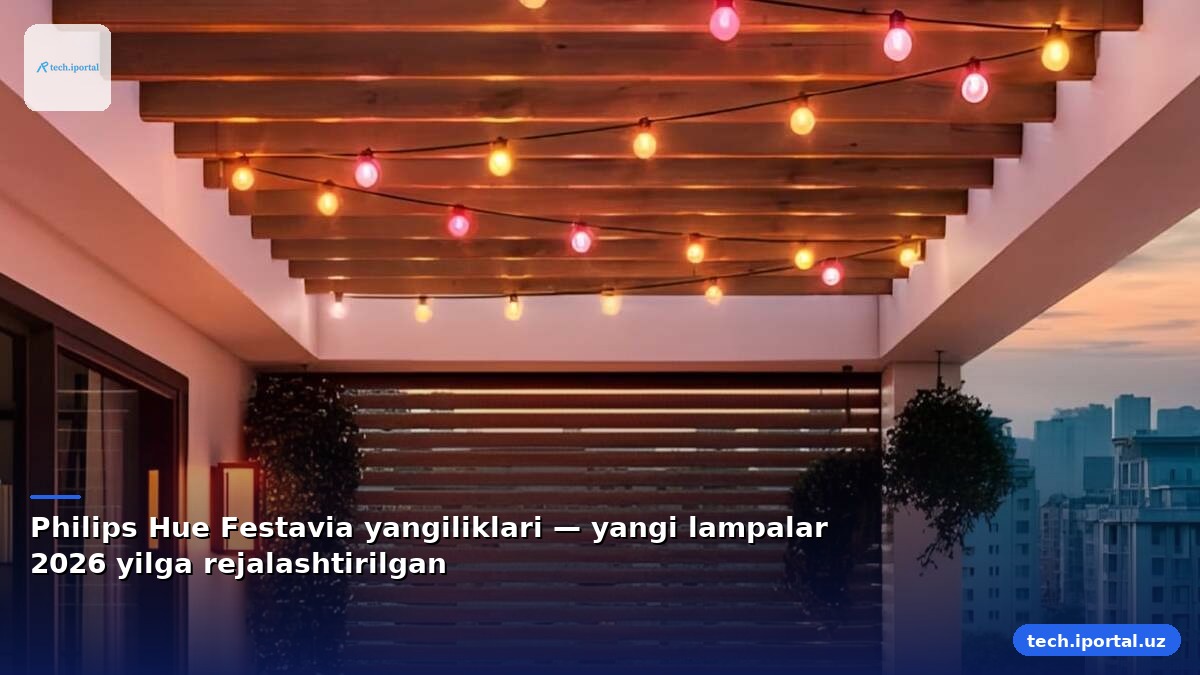 Philips Hue Festavia yangiliklari — yangi lampalar 2026 yilga rejalashtirilgan